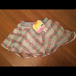 Shimmer And Shine Floral and Sequin Skirt